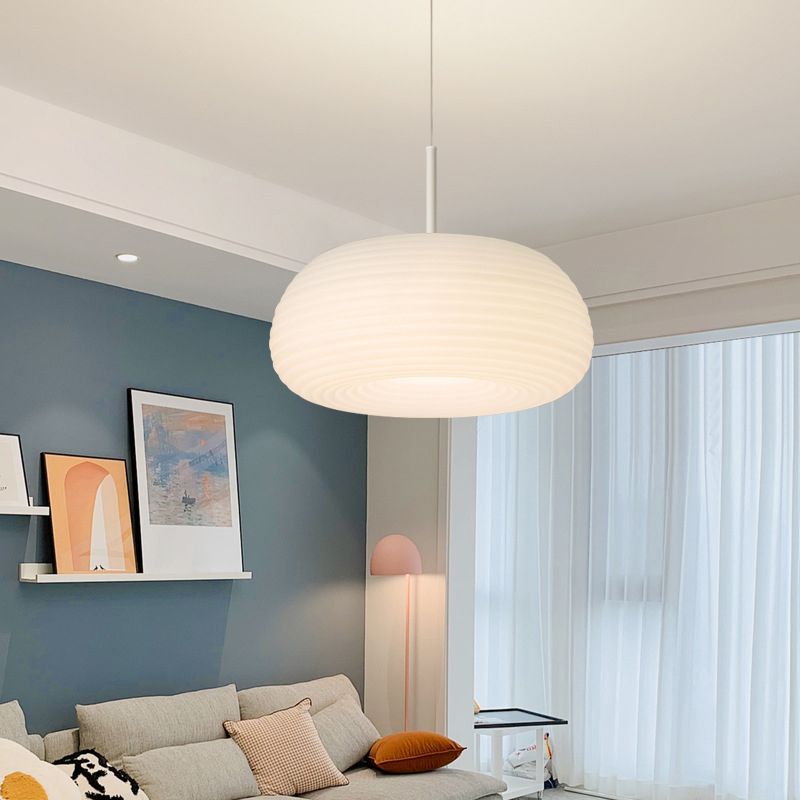 Aria Modern LED Pendelleuchte Weiß Wohn/Schlaf/Esszimmer