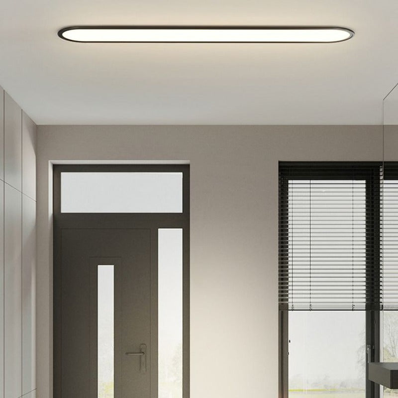 Arisha Modern Deckenleuchte Dimmbar Schwarz Rechteckig Wohn/Schalafzimmer Metall