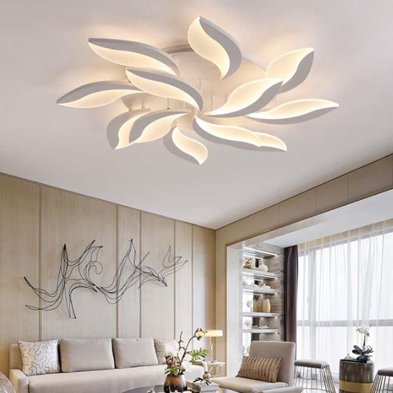 Arisha Deckenleuchte Blume, 3/5/9/12/15-flammig Acryl