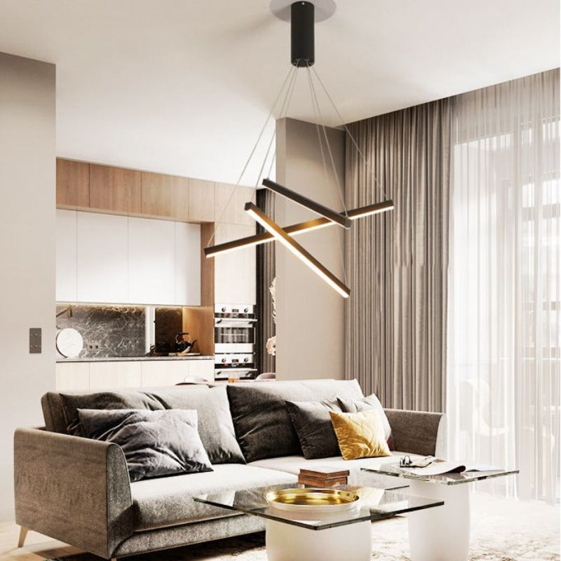 Arisha Modern Geometrie LED Pendelleuchte Metall Wohnzimmer Schlafzimmer