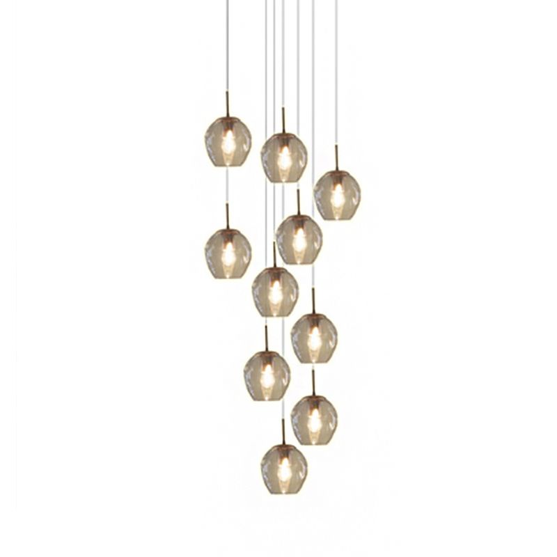 Valentina Kronleuchter  Bauhaus Gold Wohn/Schlafzimmer 10/12-flammig