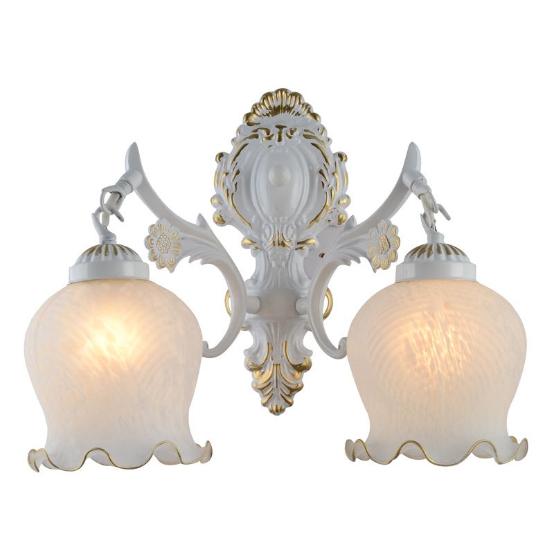Arisha Moderne LED Wandlampe Weiß/Bronze Badezimmer/Arbeitszimmer