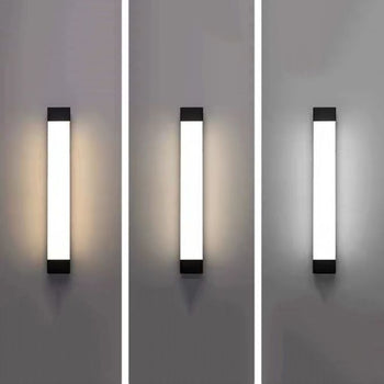 Ray Minimalistische Lineare LED Transparenz Außenwandleuchte Metall Acryl Garten