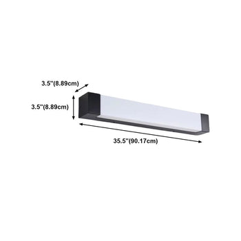 Ray Minimalistische Lineare LED Transparenz Außenwandleuchte Metall Acryl Garten