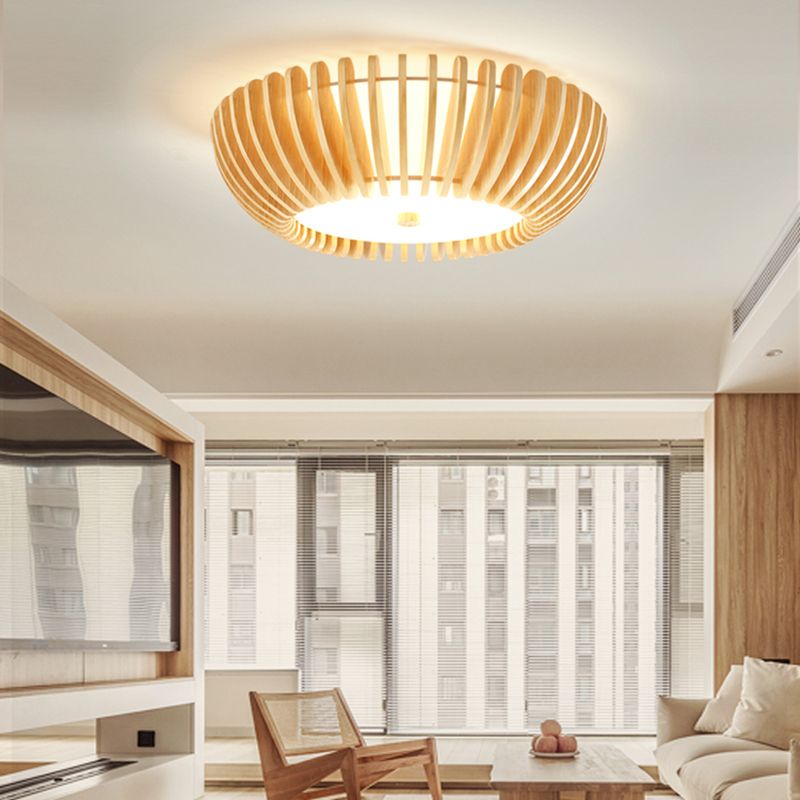 Muto Modern LED Deckenleuchte Schlafzimmer/Wohnzimmer Innen Holz Acryl