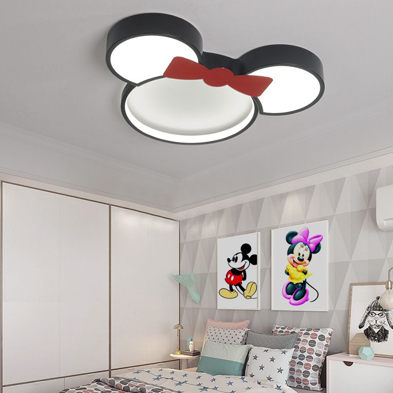 Arisha Moderne LED Deckenleuchte Schwarz Schlafzimmer/Kinderzimmer