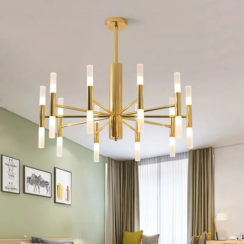 Kristy Kronleuchter Sputnik Modern LED  Gold Wohn/Schlafzimmer Metall