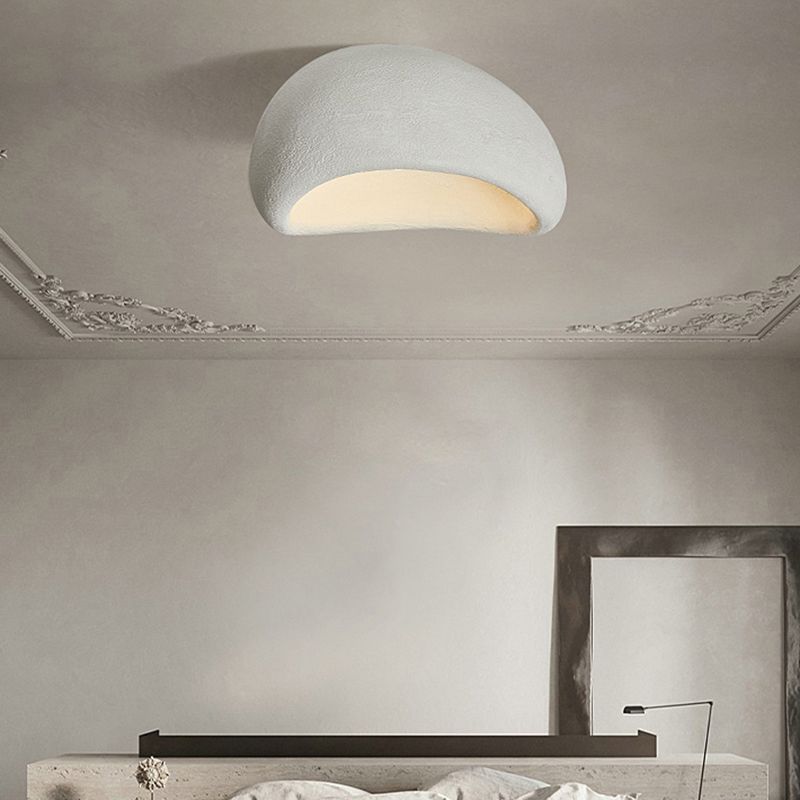 Avi Modern LED Deckenleuchte Weiß/Grau Schlafzimmer/Flur Harz