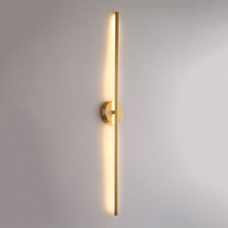 Arisha Modern Linear LED Wandleuchten Innen Gold Badezimmer Metall