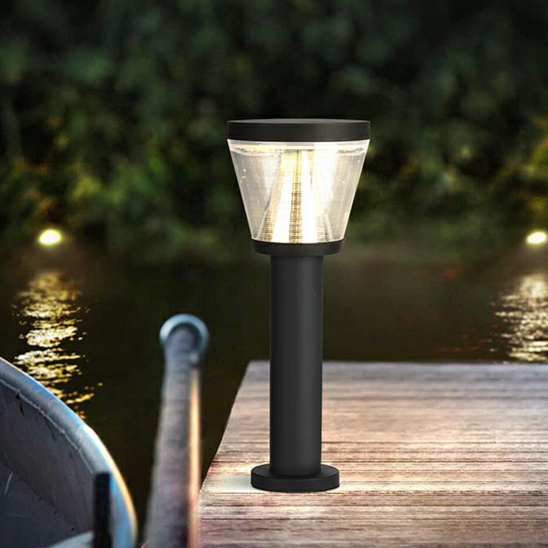 Ray Modern LED Stehend Außenleuchte Garten/Terrasse/Balkon Metall&Acryl Solarenergie