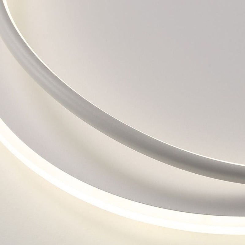 Arisha Design LED Deckenleuchte Dimmbar Ring Schwarz Ess/Wohn/Schlafzimmer