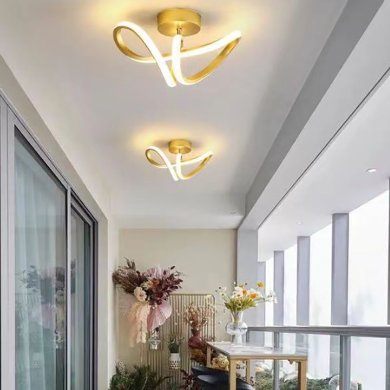 Arisha Design LED Deckenleuchte Schwarz/Gold Esszimmer/Wohnzimmer