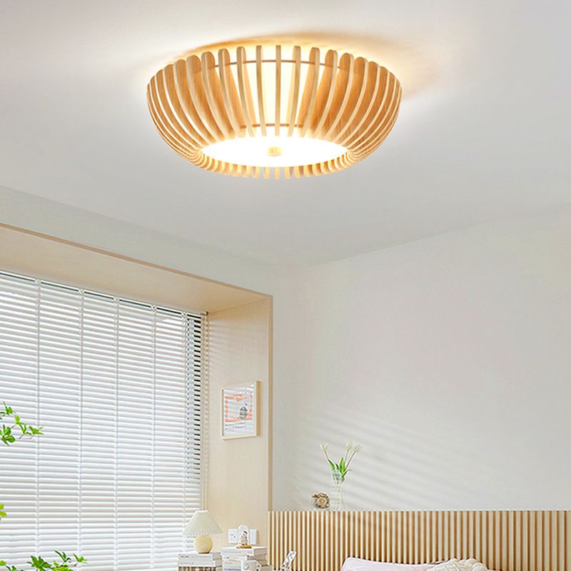 Muto Modern LED Deckenleuchte Schlafzimmer/Wohnzimmer Innen Holz Acryl