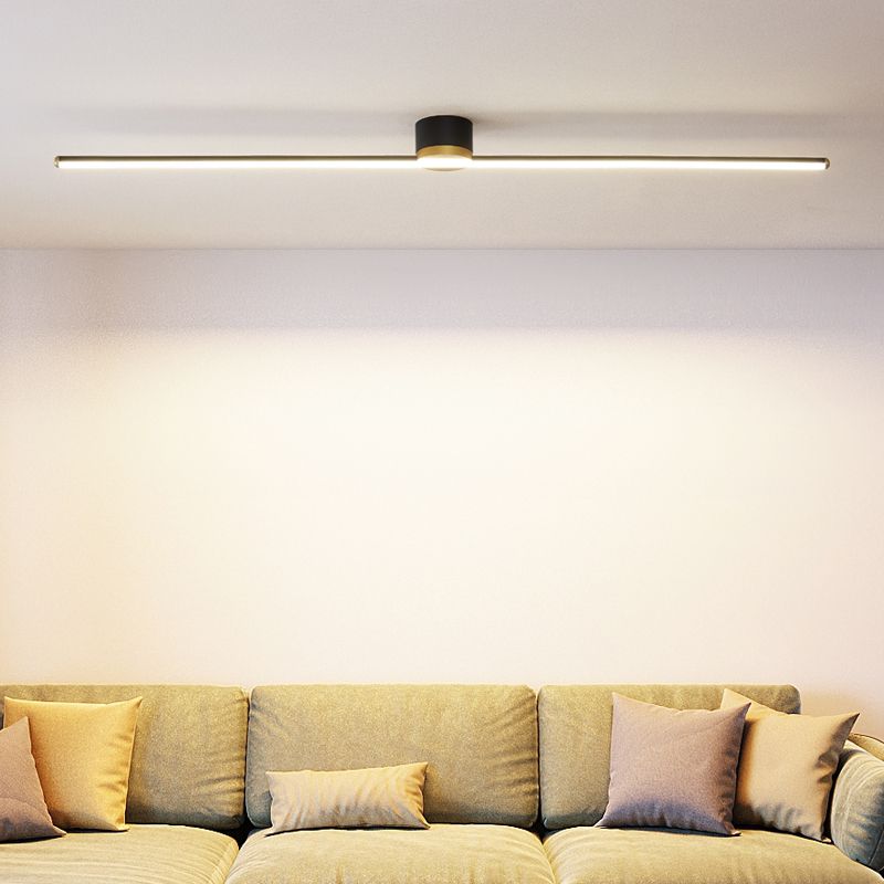 Arisha Modern Linear LED Deckenleuchte Schwarz/Weiß Schlaf/Wohnzimmer