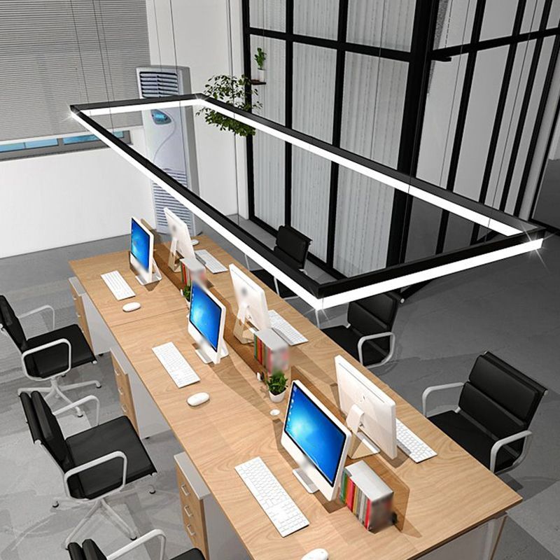 Arisha Modern Linear LED Pendelleuchte Schwarz Wohn/Ess/Schlafzimmer Metall&Acryl
