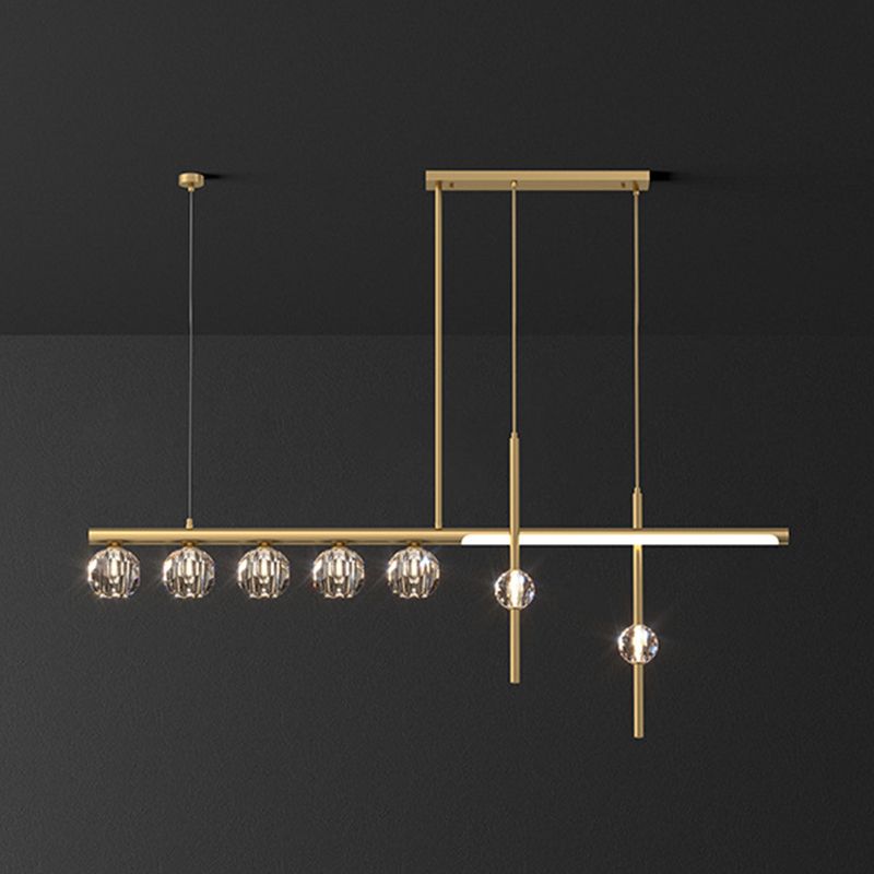 Kristy Modern LED Pendelleuchte Gold Esszimmer Metall 5/6/7/8-flammig