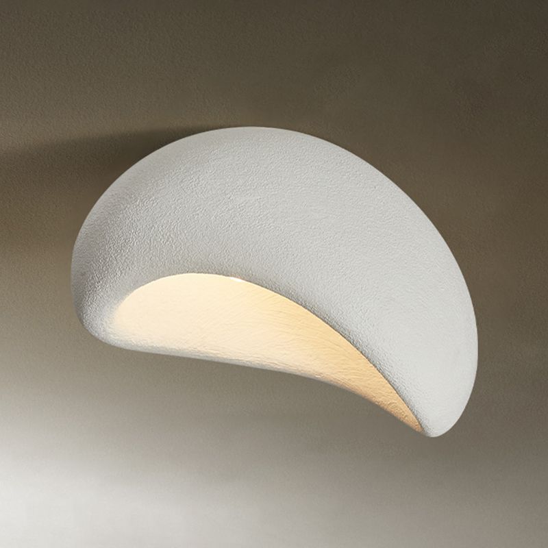 Avi Modern LED Deckenleuchte Weiß/Grau Schlafzimmer/Flur Harz