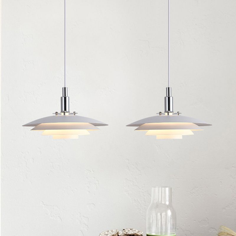 Valentina Modern LED Pendelleuchte Schwarz/Weiß Wohn/Schlaf/Esszimmer Metall
