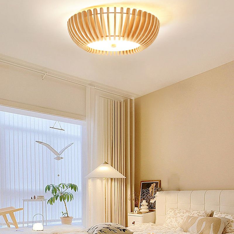 Muto Modern LED Deckenleuchte Schlafzimmer/Wohnzimmer Innen Holz Acryl