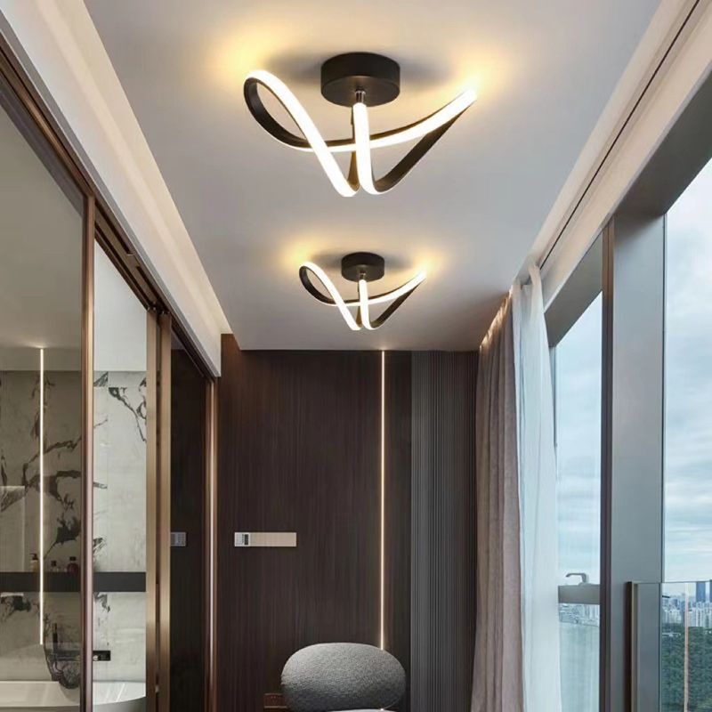 Arisha Design LED Deckenleuchte Schwarz/Gold Esszimmer/Wohnzimmer