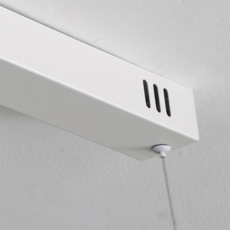 Arisha Modern LED Pendelleuchte Dimmbar Welle Linear Esszimmer Schwarz/Weiß Metall