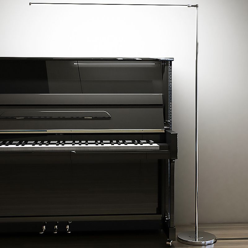Arisha Modern Stehleuchte Silber, Wohnzimmer, Metall Acryl