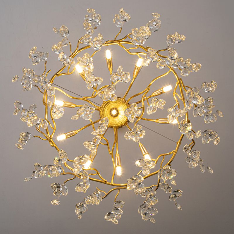 Kristy  Kronleuchter  Antiquität  LED  Gold Wohn/Schlafzimmer