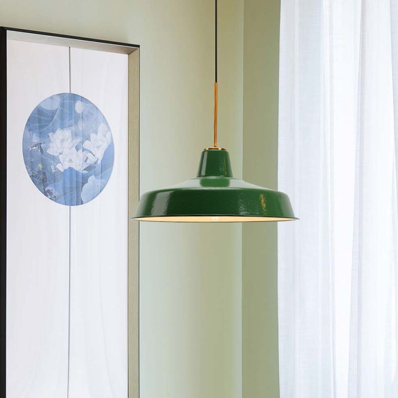 Cairns Modern Scheune&Kegel Pendelleuchte Grün Schlaf/Wohn/Esszimmer Metall ∅37/40CM