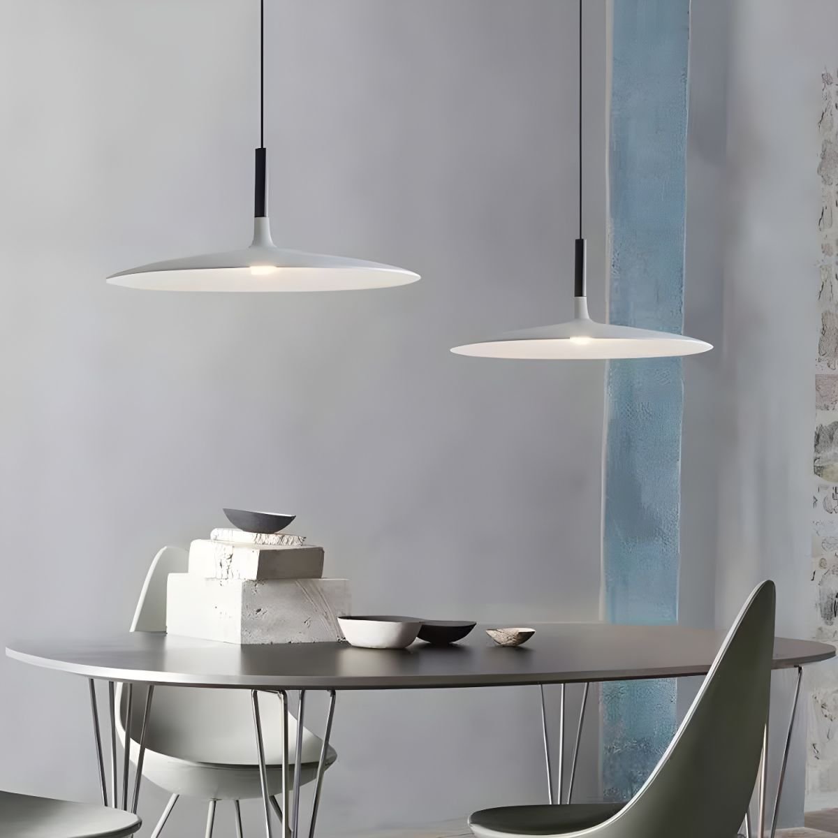 Ardinena Pendelleuchte Aluminium Flachdiskus