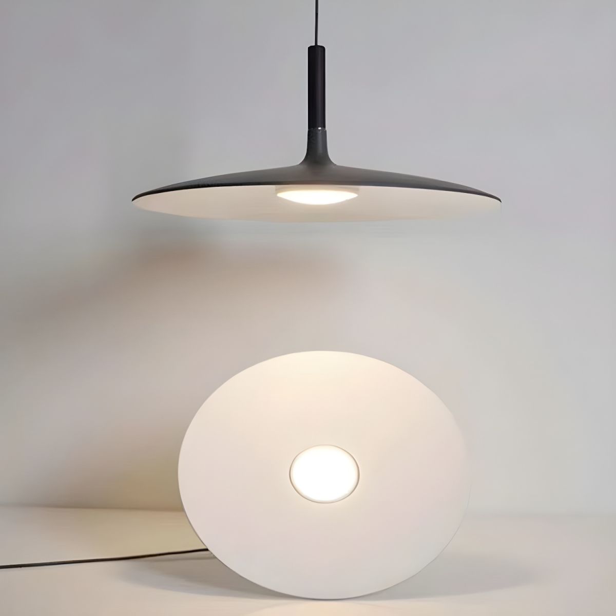 Ardinena Pendelleuchte Aluminium Flachdiskus