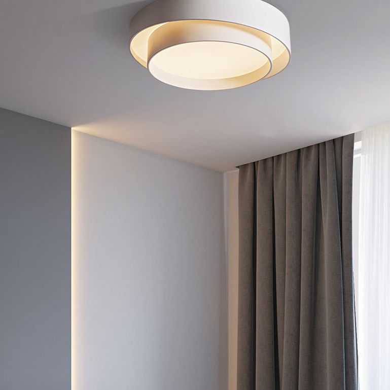 Arux Nordische Art-Déco-Runde Aufbau-Deckenleuchte