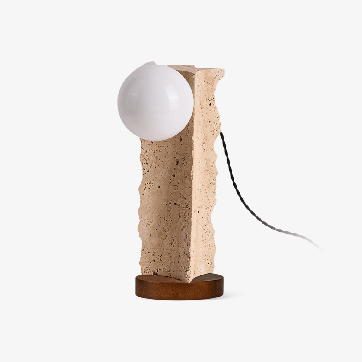 Terra Travertine Orb Tischleuchte