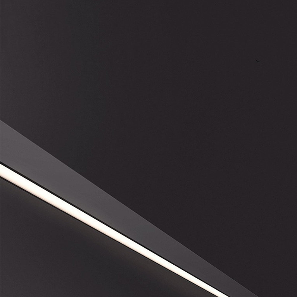 Arisha Modern LED Wandlampe Schlank Linear, Schwarz, Wohnzimmer/Innen, Metall