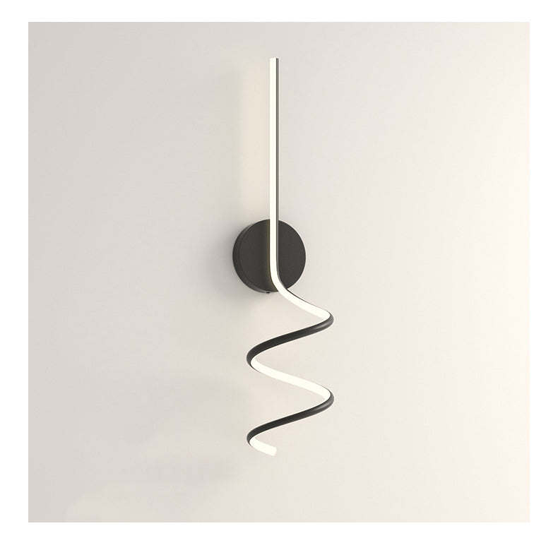 Arisha Minimalistische LED Wandleuchte Ess/Wohnzimmer Schwarz/Weiß