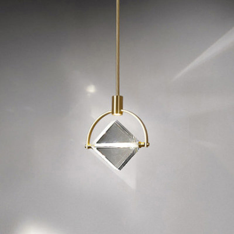 Kristy Modern LED Pendelleuchte Gold Schlaf/Wohnzimmer Metall&Kristall