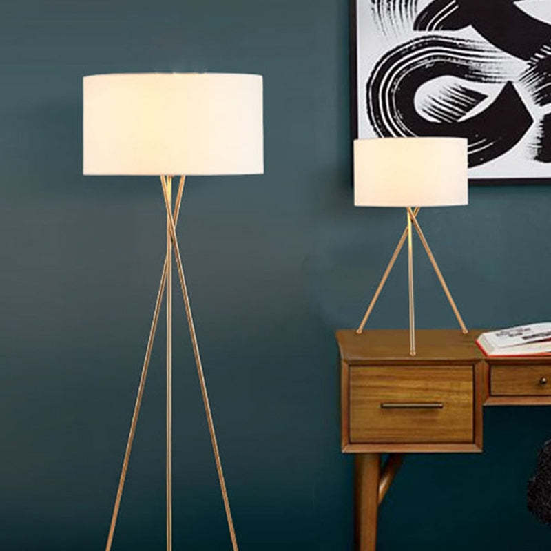 Silva Minimalistische Stehlampe Tischlampe Weiß Schlafzimmer/Büros LED