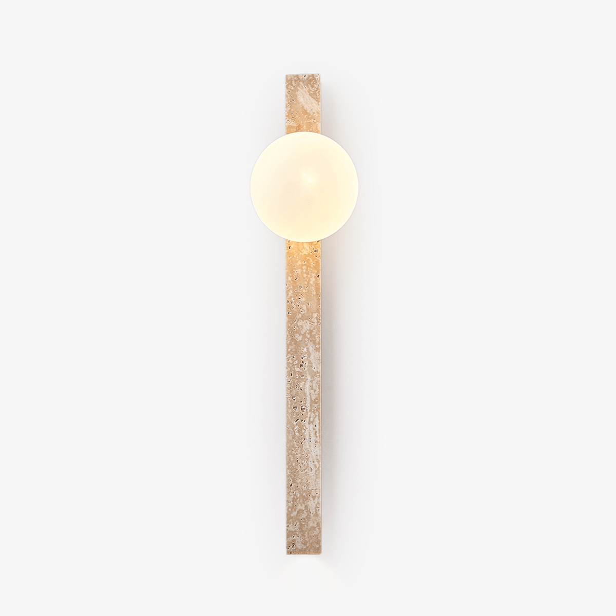 Elian Travertin-Platte Wandleuchte