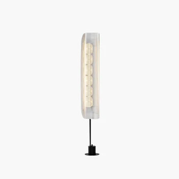 Mira Nordic Minimalistic White Stehleuchte, Metall & Acryl