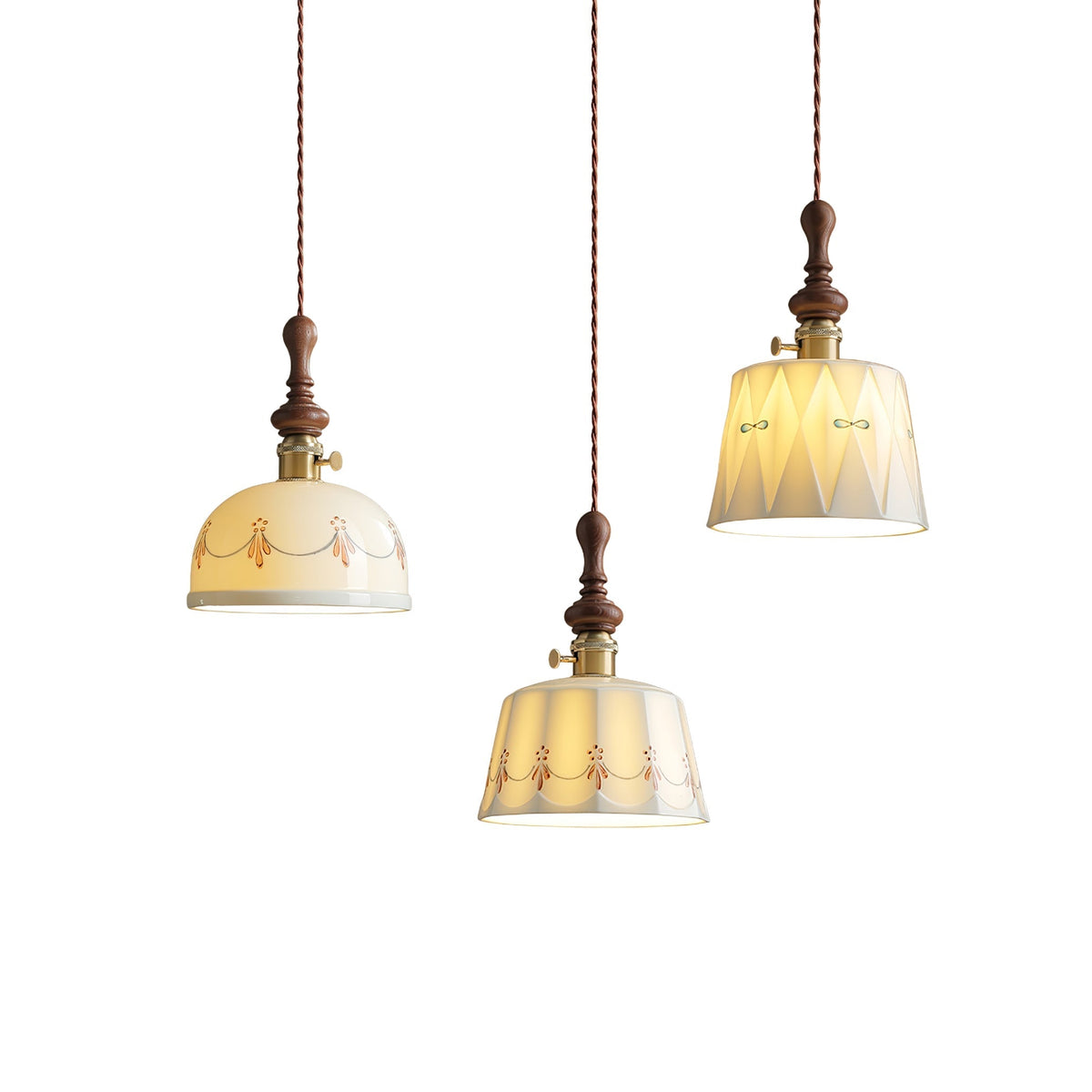 Ceraeyre Vintage Keramik-Pendelleuchte