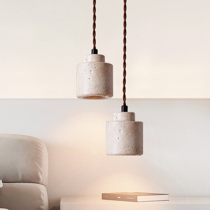 Elemental Travertin Mini Pendelleuchte