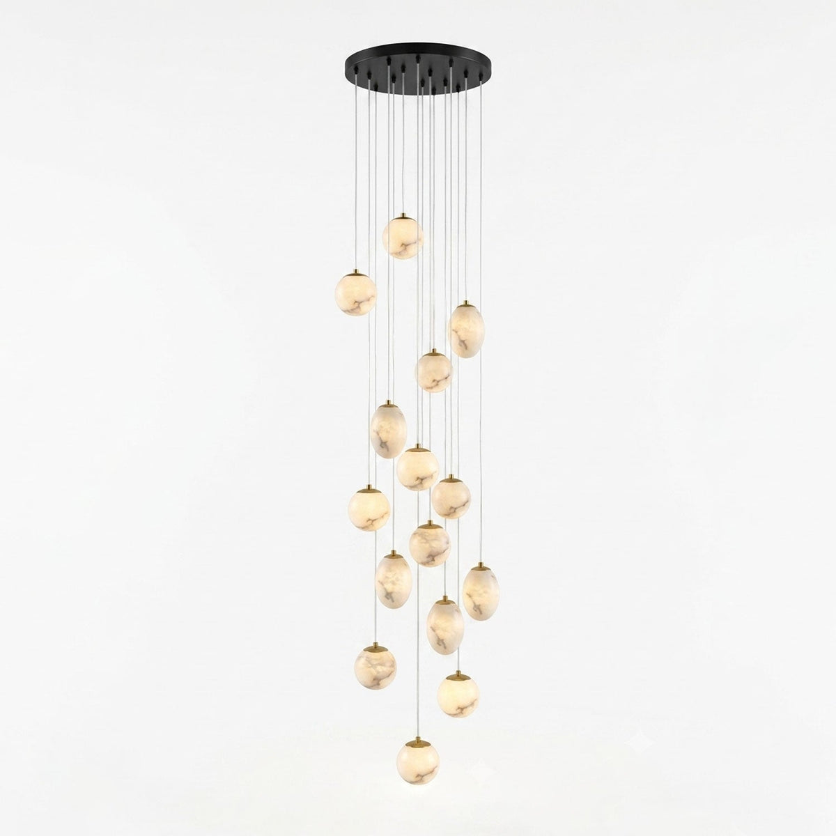 Norik Minimalistische Pendelleuchte aus Alabaster