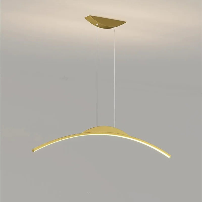 Arisha Designer LED Pendelleuchten Schwarz/Gold, Esstisch, Metall