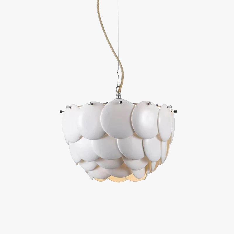 Arisha Modern LED Kronleuchter Weiß Metall Schlaf/Wohnzimmer