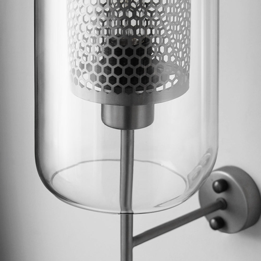 Valentina Industrial LED Wandleuchte Global, Silber/Gold, Innen