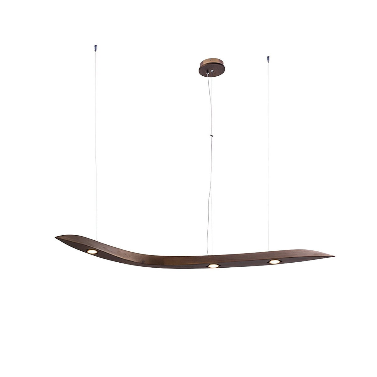 Queral Flow Minimalistische Pendelleuchte aus Holz