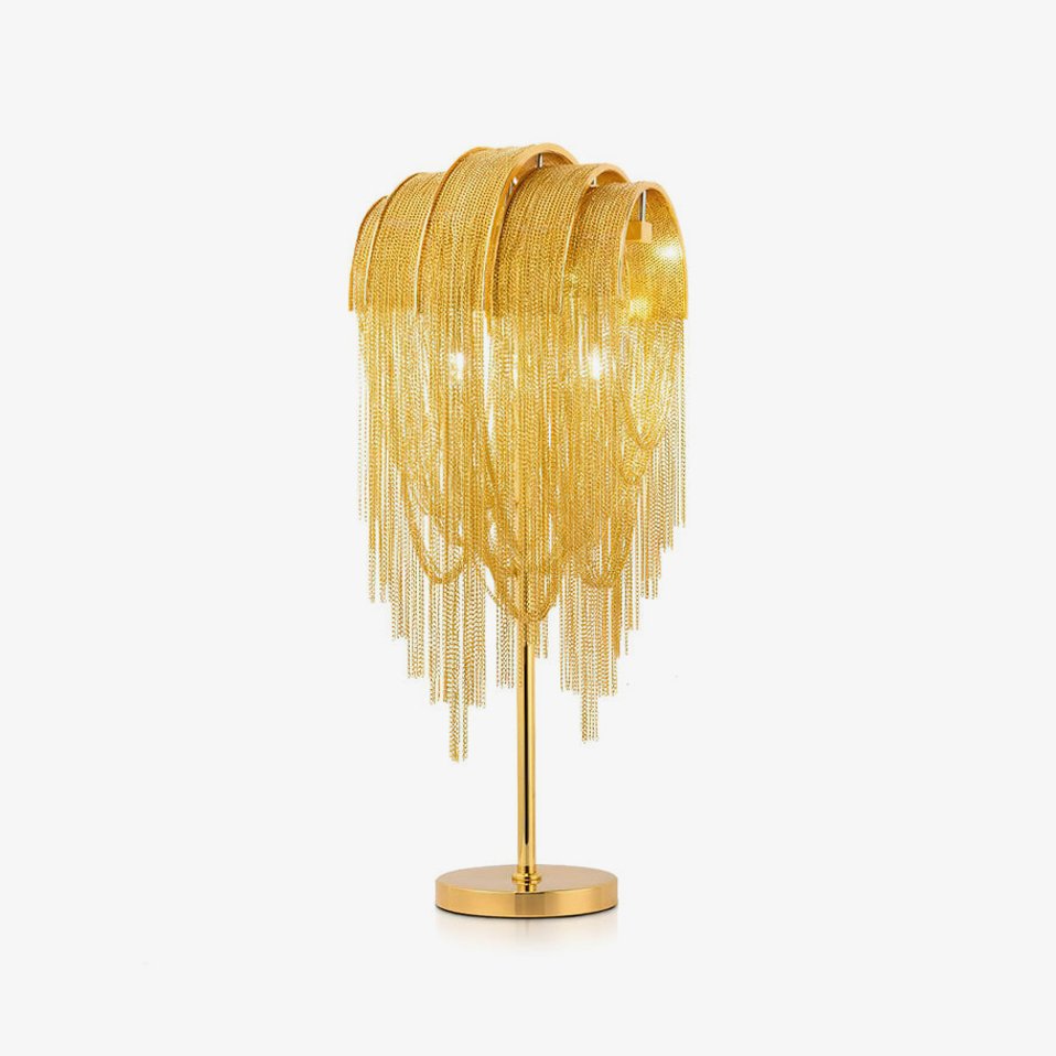 Hune Tischleuchte aus Stahl in zeitgenössischem Design