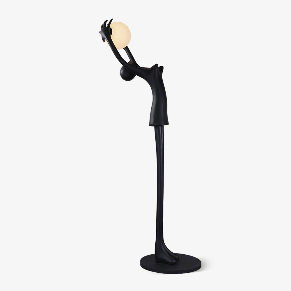 Lynorel Figurative Schwarz Stehleuchte