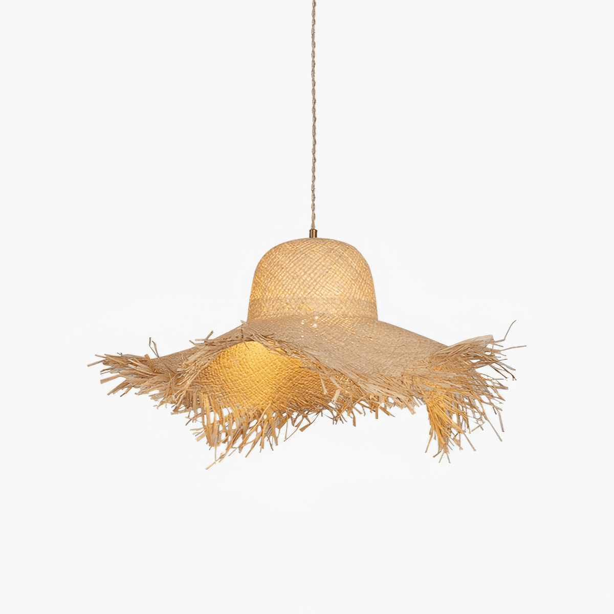 Vocan Rattan Vintage Pendelleuchte