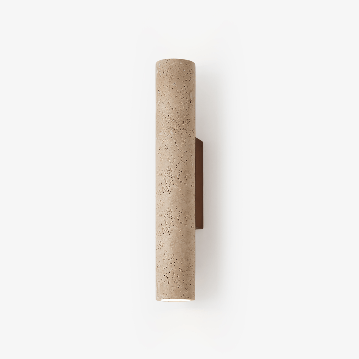Seranise Slim Cylinder Travertine Wandleuchte