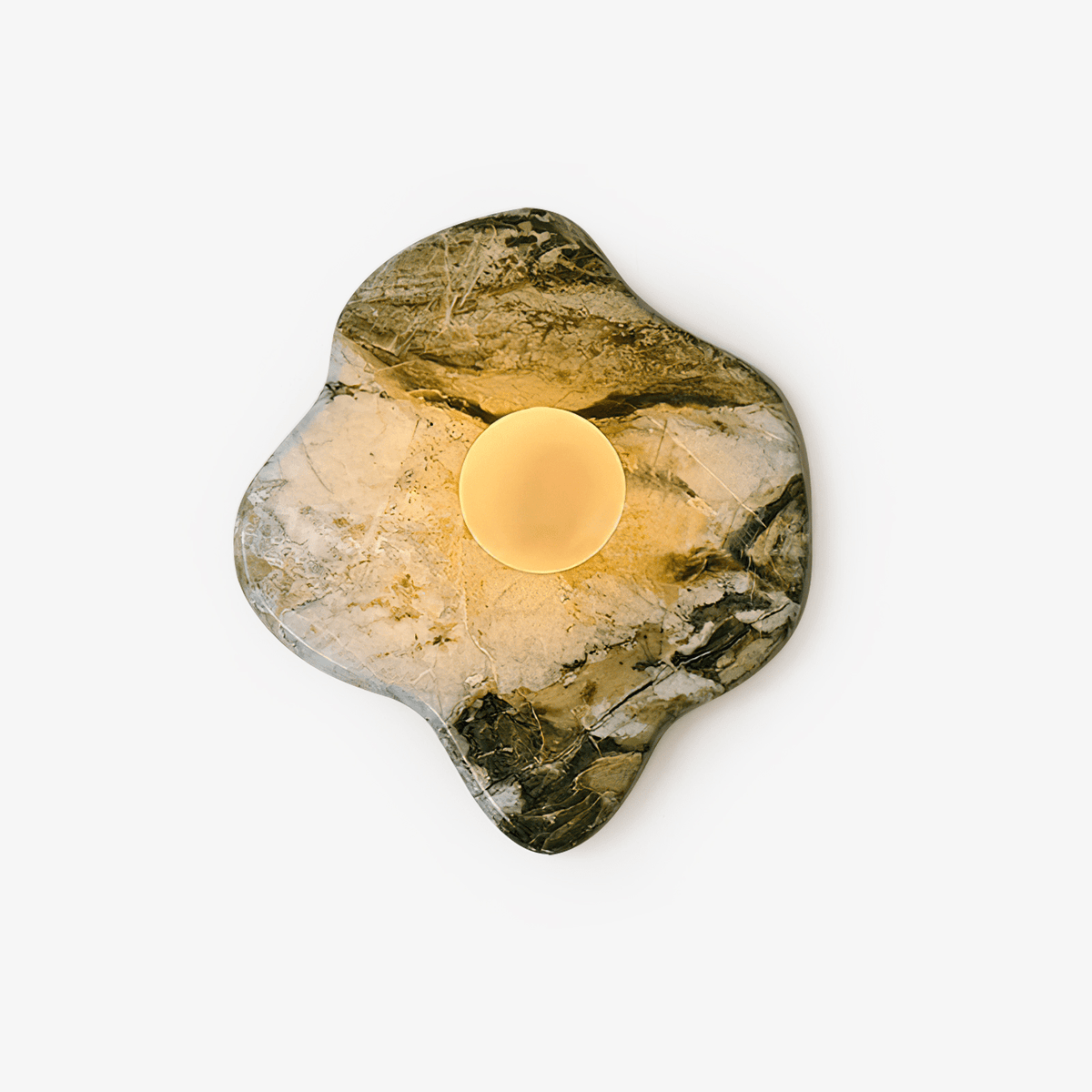 Celivaine Wandleuchte aus grünem Marmor-Glas